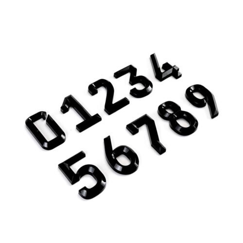 ABS Plastic Door Number Sign Hotel House Address Sticker