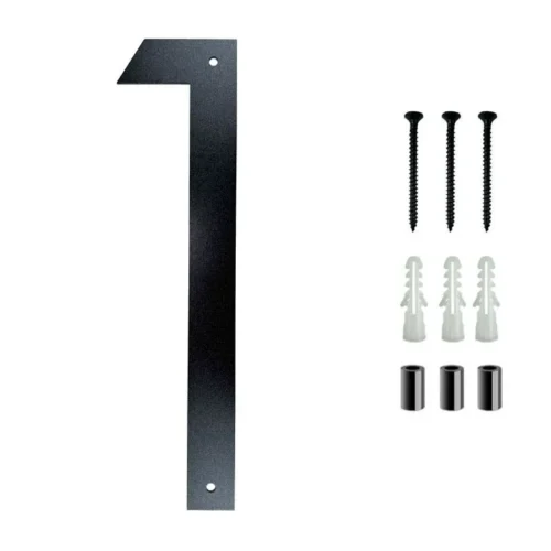 10 Inch Black Stainless Steel Outdoor Sign House Number