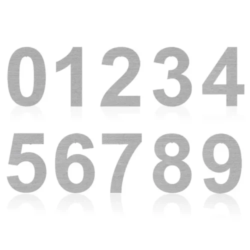 4-12 Inch Stainless Steel Silver Outdoor Sign House Number