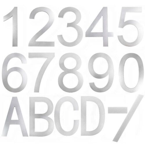 8 Inch Floating Acrylic House Numbers Outdoor Address Sign