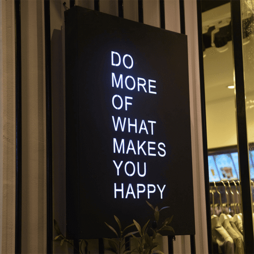 Hollow LED Light Box Stainless Steel Illuminated Business Logo Sign