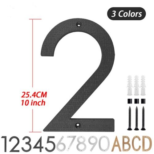 10 inch 254mm Door Plaque ABS House Number