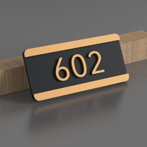 Acrylic Digital House Number Plate Sign Plate Room Number