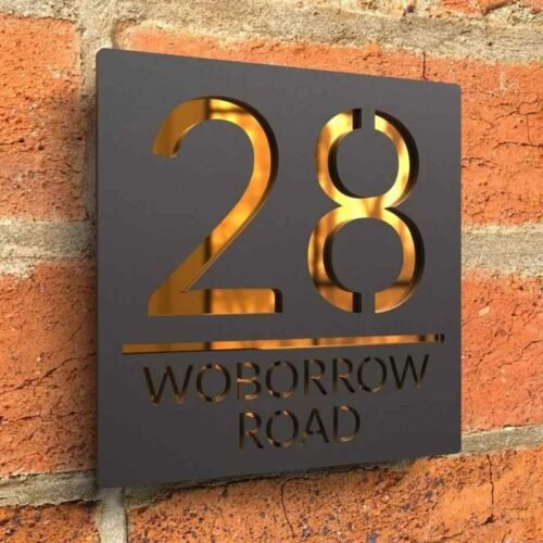 Customized Acrylic Outdoor Door Number Street Address Plaque