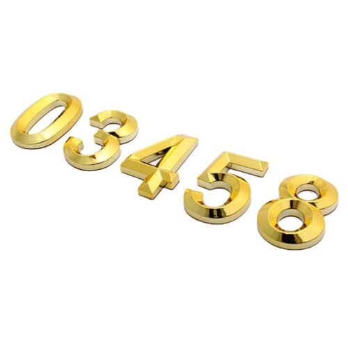 ABS Door Numeral Public Adhesive Sign Plate House Number