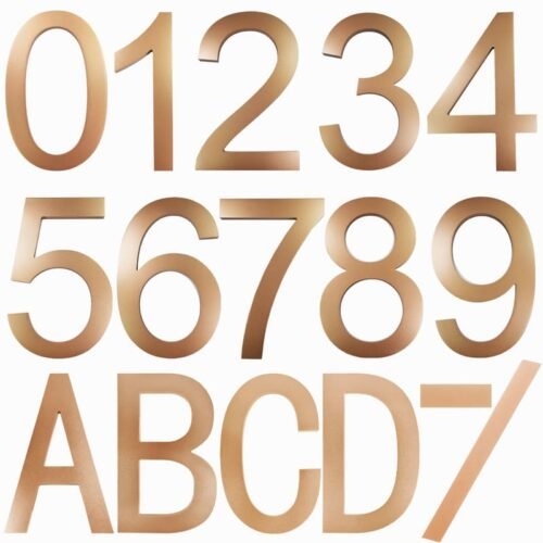 8 Inch Acrylic Glod Floating House Number Address Sign