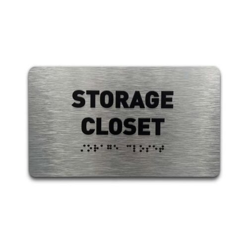 ADA Compliant 8X4 inch Braille BUILDING SIGN