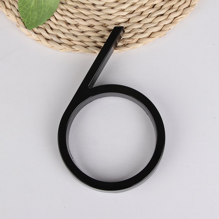 Modern Floating 5 Inch Outdoor Plate Letter Room House Number